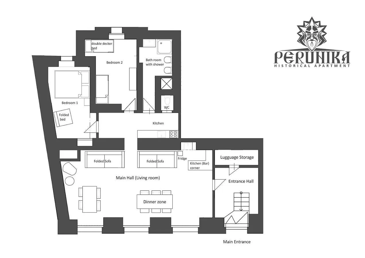 Perunika Apartment In Прага Хостел